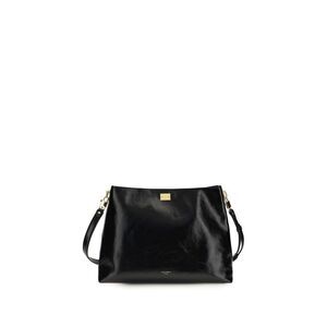 Dolce & Gabbana Black Calf Leather Bos Taurus Shoulder Women's Bag